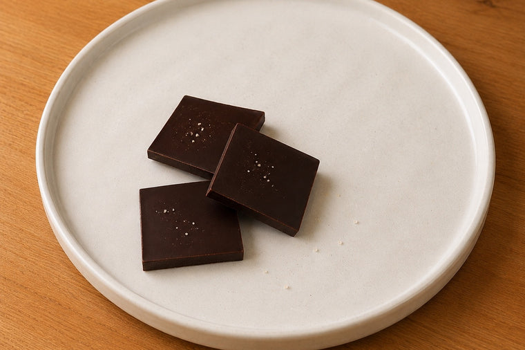 MOSHIO on dark chocolate